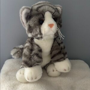 Ganz Heritage Grey Tabby Cat Stuffed Animal Plush Toy